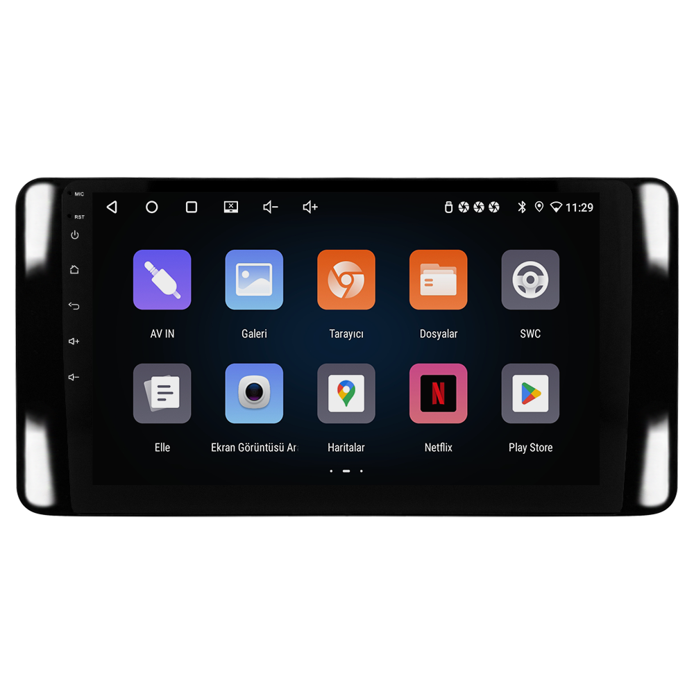 Skoda Kamiq Android Multimedya Sistemi (2021+) CRV-4947XR Piano Black Çerçeve