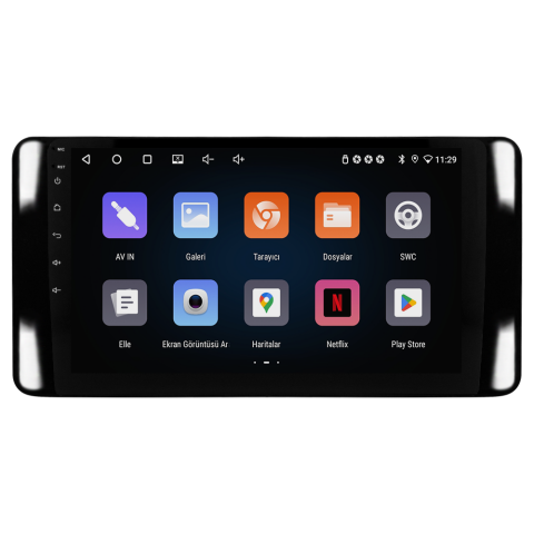 Skoda Kamiq Android Multimedya Sistemi (2021+) CRV-4947XR Piano Black Çerçeve