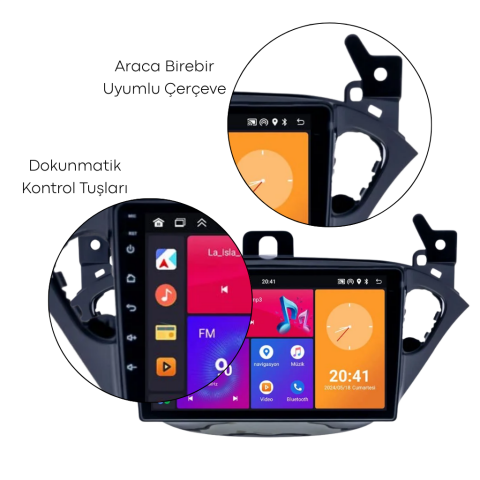 Opel Corsa E Android Multimedya Sistemi (2015-2019) CRV4403XP