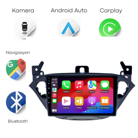 Opel Corsa E Android Multimedya Sistemi (2015-2019) CRV4403XP