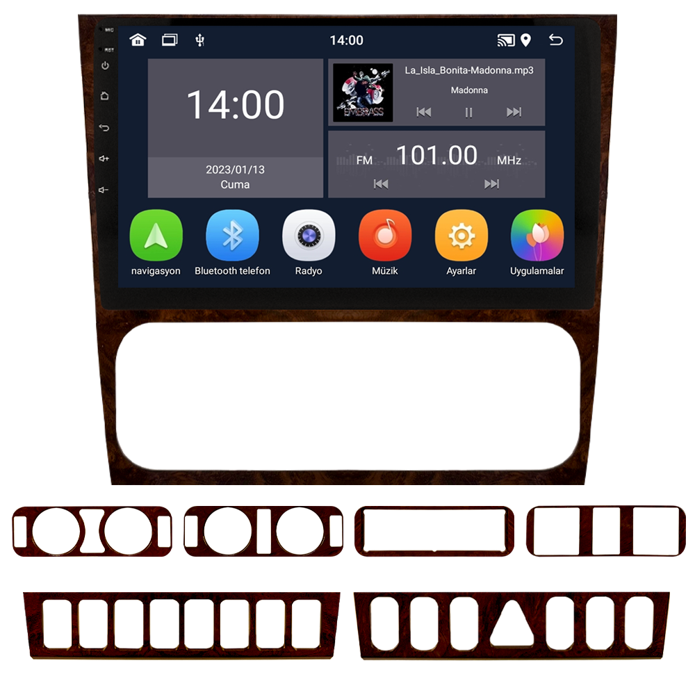 Mercedes Benz C Serisi W202 Android Multimedya Sistemi (1992-2000) CRV-4937XD