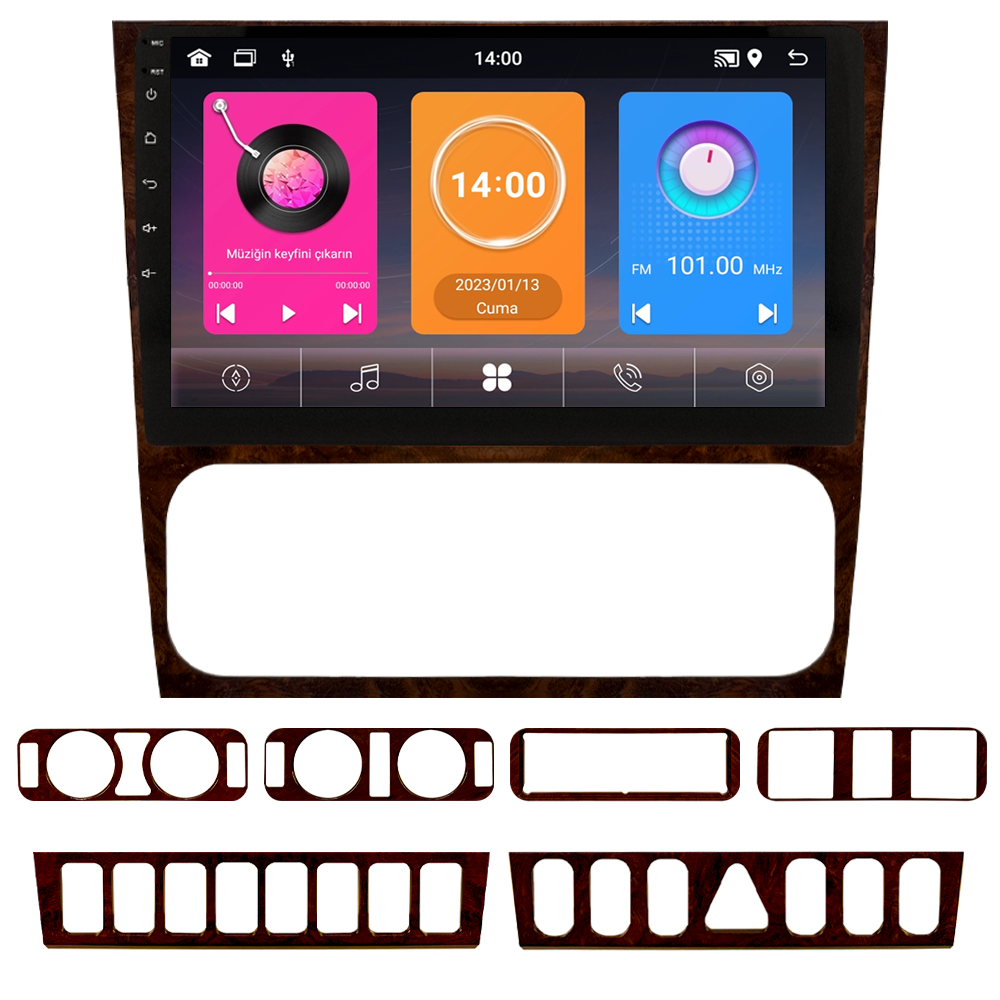 Mercedes Benz C Serisi W202 Android Multimedya Sistemi (1992-2000) CRV-4937XAA