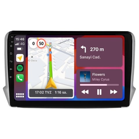 Peugeot 208 Android Multimedya Sistemi (2013-2021) CRV4420XP