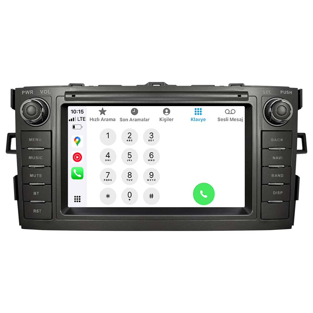 Toyota Auris Android Multimedya Sistemi (2007-2012) CRV-4977SD