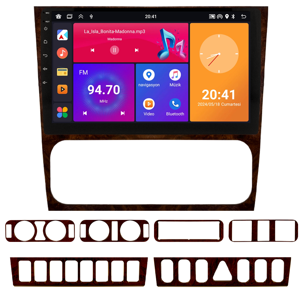 Mercedes Benz C Serisi W202 Android Multimedya Sistemi (1992-2000) CRV4937XP