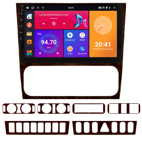 Mercedes Benz C Serisi W202 Android Multimedya Sistemi (1992-2000) CRV4937XP