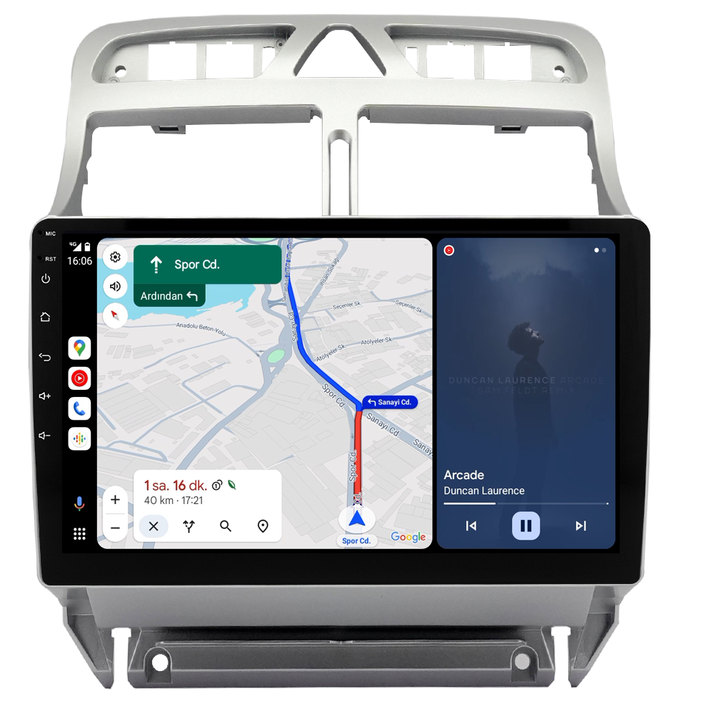 Peugeot 307 Android Multimedya Sistemi (2001-2008) CRV4424XP