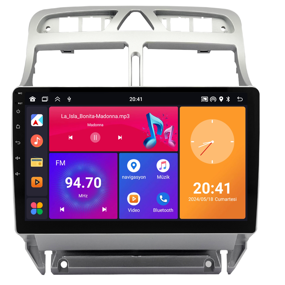 Peugeot 307 Android Multimedya Sistemi (2001-2008) CRV4424XP