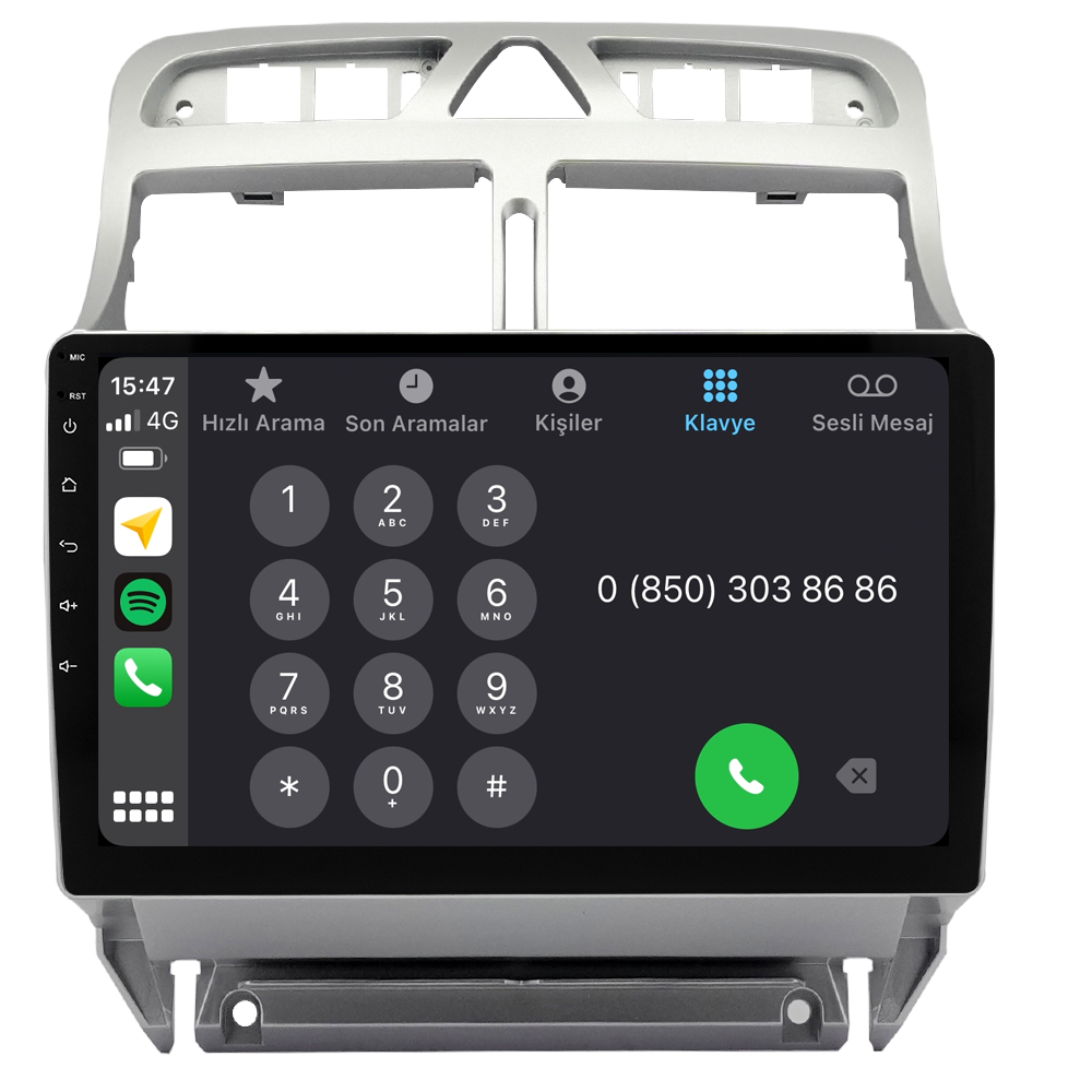 Peugeot 307 Android Multimedya Sistemi (2001-2008) CRV4424XP