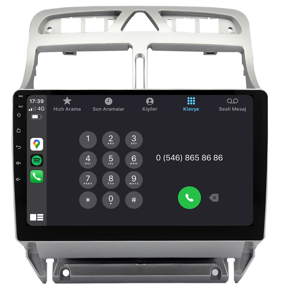 Peugeot 307 Android Multimedya Sistemi (2001-2008) CRV4424XP
