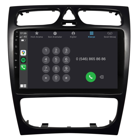 Mercedes C Serisi W203 Android Multimedya Sistemi CRV-4839XD