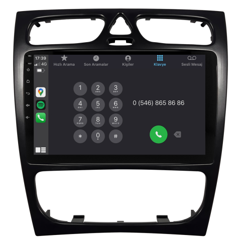 Mercedes C Serisi W203 Android Multimedya Sistemi (2002-2004) CRV-4839XDA