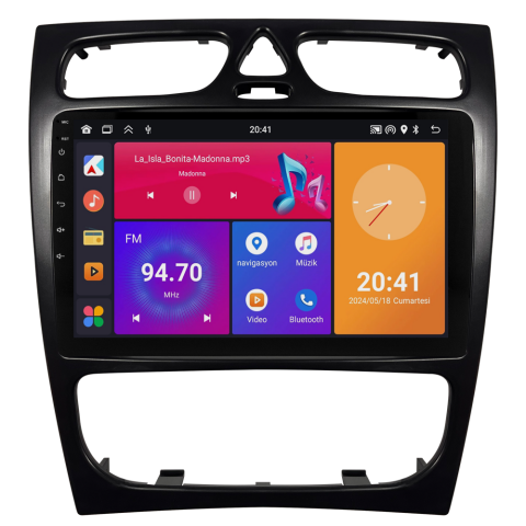 Mercedes C Serisi W203 Android Multimedya Sistemi CRV4839XP