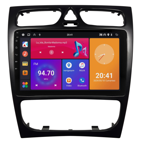 Mercedes C Serisi W203 Android Multimedya Sistemi (2002-2004) CRV4839XP