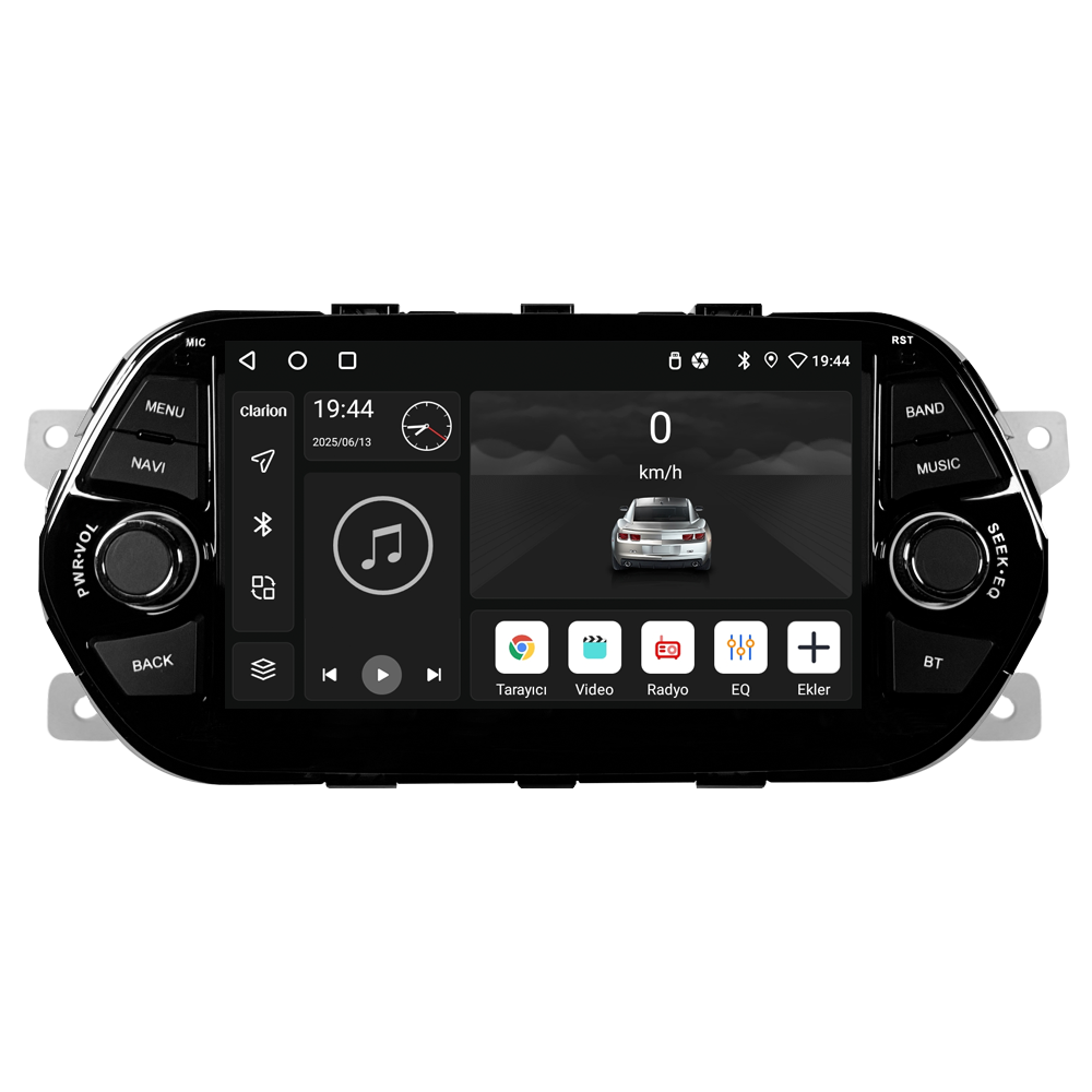 Clarion Fiat Egea Android Multimedya Sistemi (2014-2025) | 4GB RAM 64GB Hafıza | 7” Ekran | CarPlay & Android Auto | Geri Görüş Kamerası CRV-4926C
