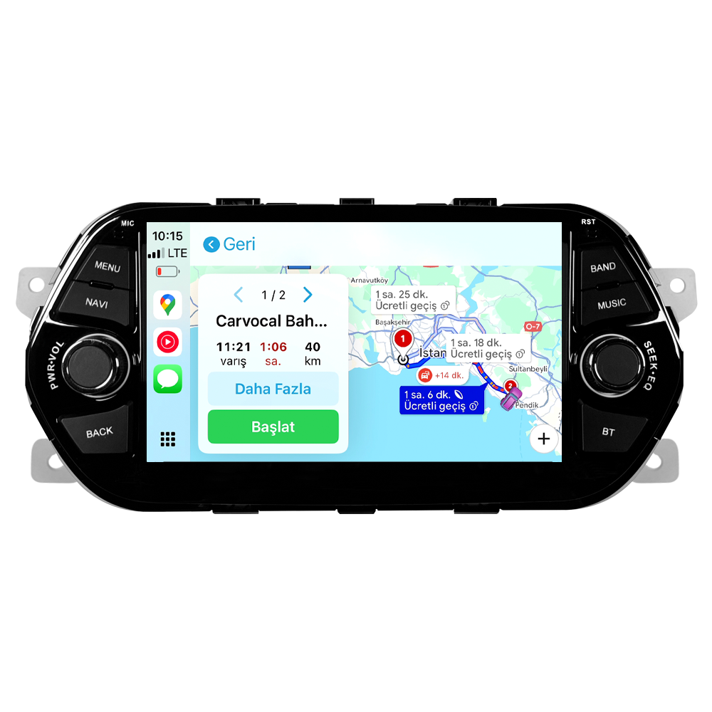 Clarion Fiat Egea Android Multimedya Sistemi (2014-2025) | 4GB RAM 64GB Hafıza | 7” Ekran | CarPlay & Android Auto | Geri Görüş Kamerası CRV-4926C