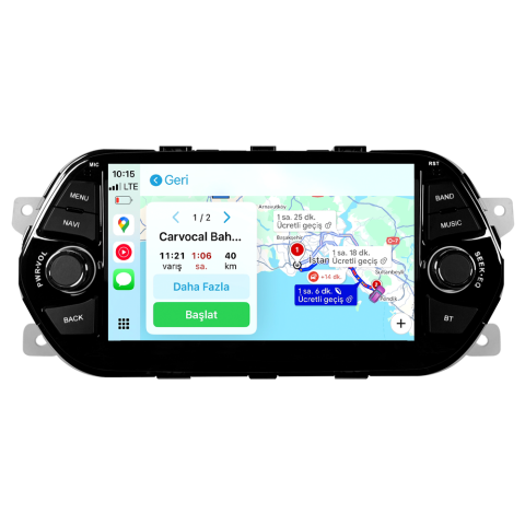 Clarion Fiat Egea Android Multimedya Sistemi (2014-2025) | 4GB RAM 64GB Hafıza | 7” Ekran | CarPlay & Android Auto | Geri Görüş Kamerası CRV-4926C