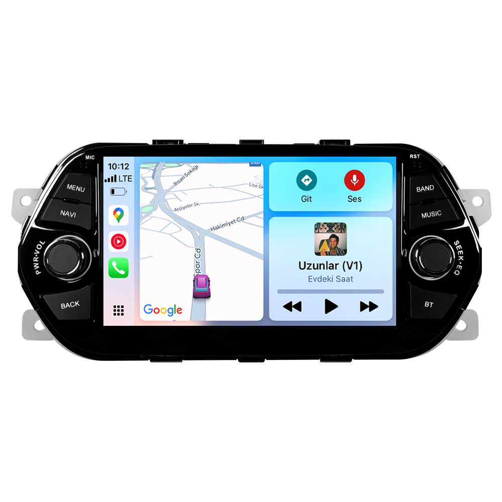 Clarion Fiat Egea Android Multimedya Sistemi (2014-2025) | 4GB RAM 64GB Hafıza | 7” Ekran | CarPlay & Android Auto | Geri Görüş Kamerası CRV-4926C