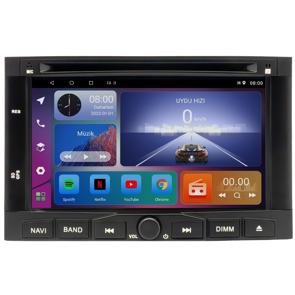 Peugeot Partner Android Multimedya Sistemi (2008-2017)