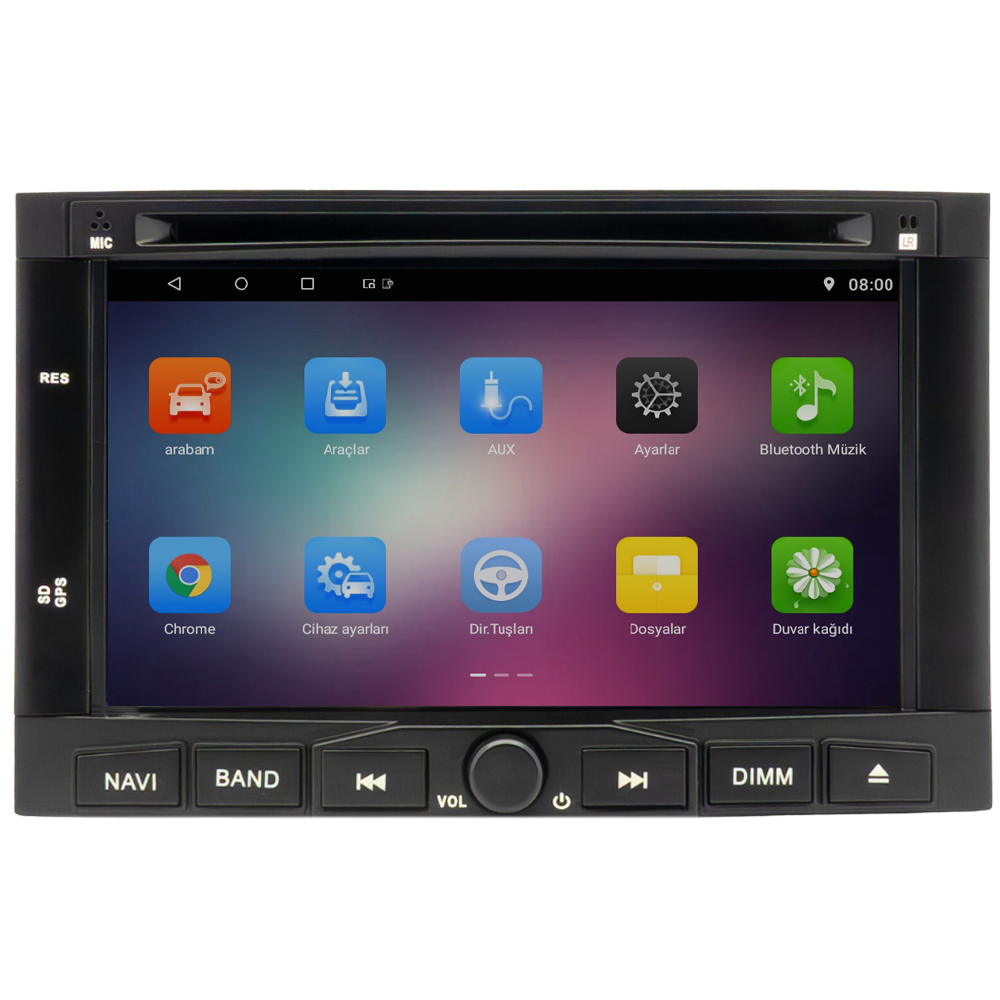 Peugeot Partner Android Multimedya Sistemi (2008-2017)