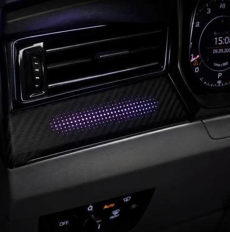 Volkswagen Passat B8 Karbon Fiber Ambiyans Aydınlatma Seti RGB 64 Renk İç Mekan Işık Paketi