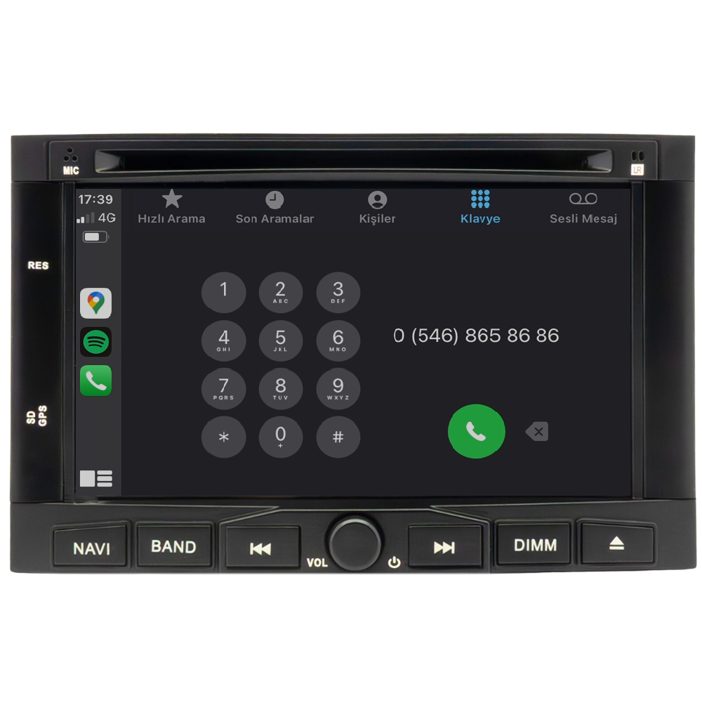 Peugeot 5008 Android Multimedya Sistemi (2009-2016)
