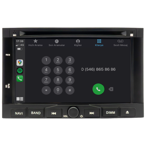 Peugeot 5008 Android Multimedya Sistemi (2009-2016)