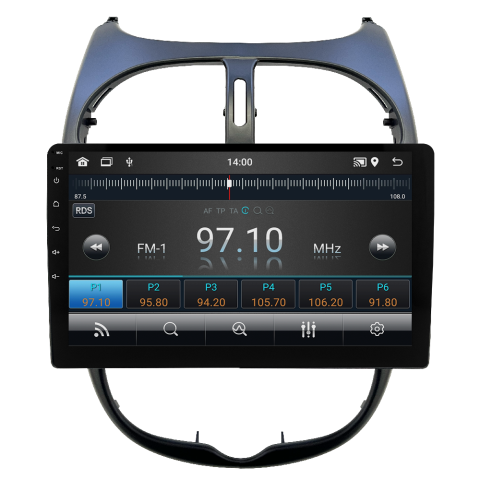 Peugeot 206 Android Multimedya Sistemi (2006-2011) CRV-4427XAA