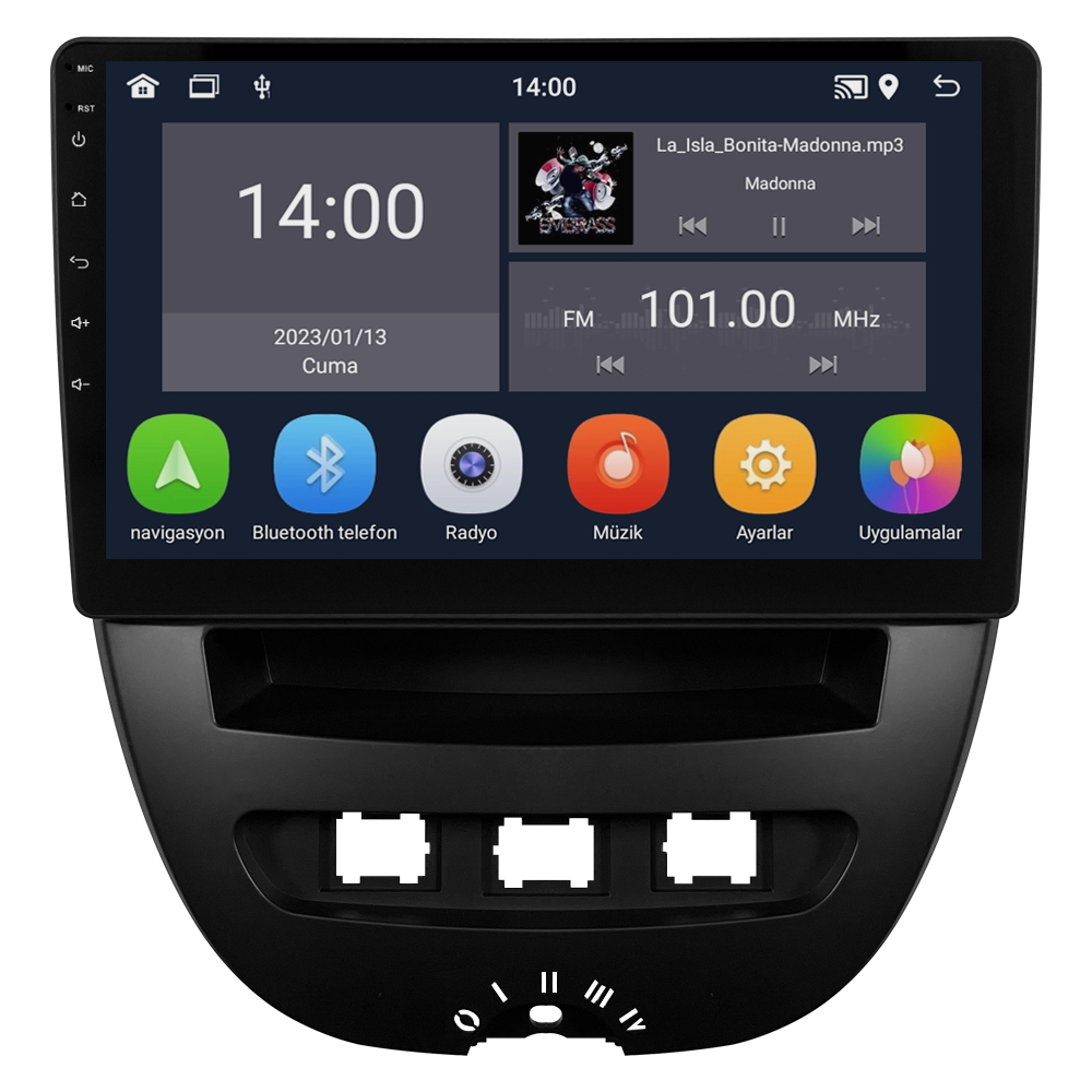 Peugeot 107 Android Multimedya Sistemi CRV-4844XD