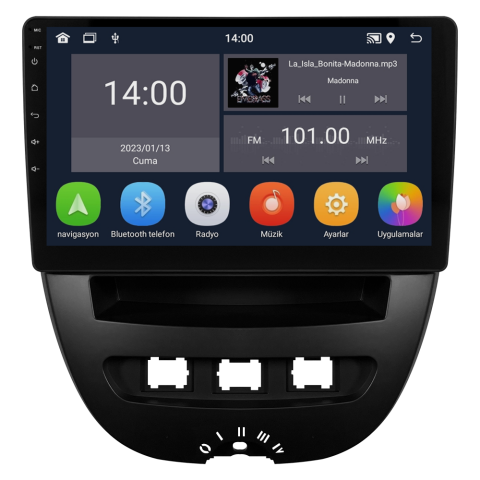Peugeot 107 Android Multimedya Sistemi CRV-4844XD
