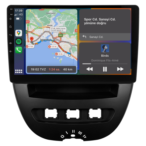 Peugeot 107 Android Multimedya Sistemi (2005-2014) CRV-4844XAA