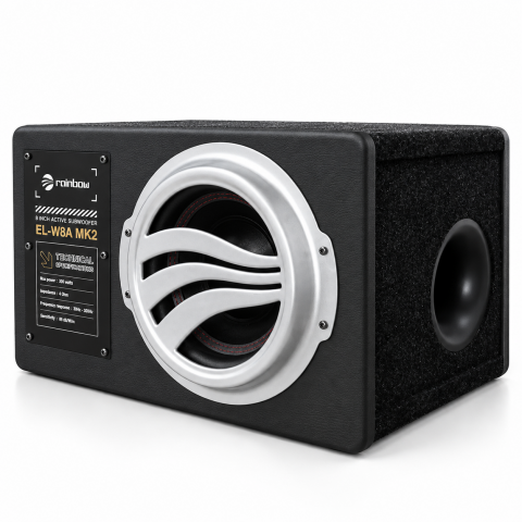Rainbow EL-W8A MK2 20 cm 150W RMS Aktif Kabinli Subwoofer