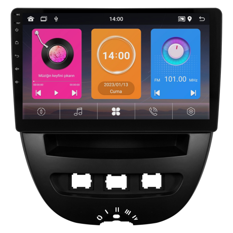 Peugeot 107 Android Multimedya Sistemi CRV-4844XD