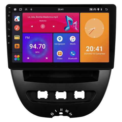 Peugeot 107 Android Multimedya Sistemi CRV4844XP