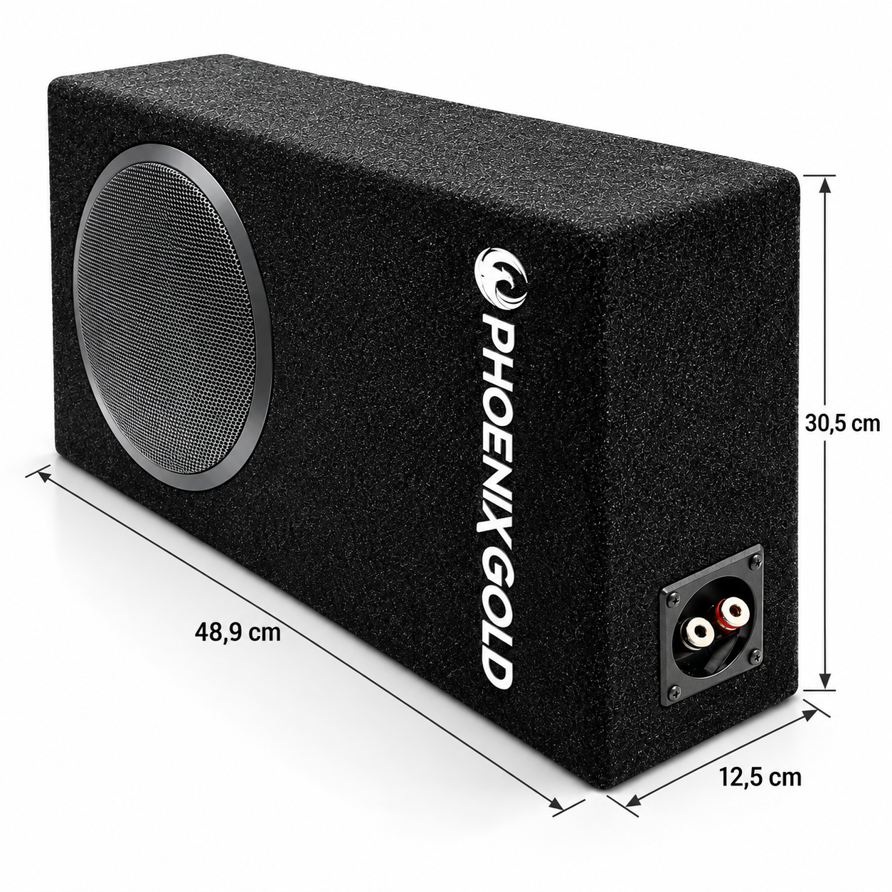 Phoenix Gold ZX18PBS 20 cm 200W RMS Slim Kabinli Subwoofer