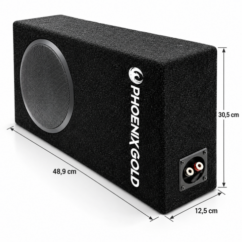 Phoenix Gold ZX18PBS 20 cm 200W RMS Slim Kabinli Subwoofer