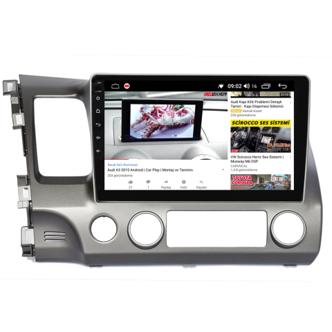Honda Civic FD6 Android Multimedya Sistemi (2007-2012)