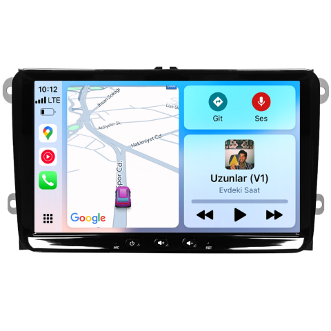 Volkswagen Jetta Android Multimedya Sistemi (2006-2018) CRV-4580SD Piano Black Çerçeve