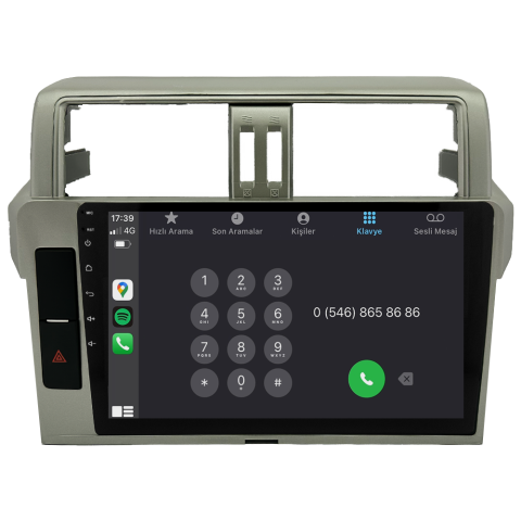 Toyota Prado Android Multimedya Sistemi (2014-2019) CRV-4555XAA
