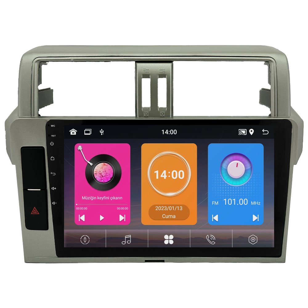 Toyota Prado Android Multimedya Sistemi (2014-2019) CRV-4555XAA