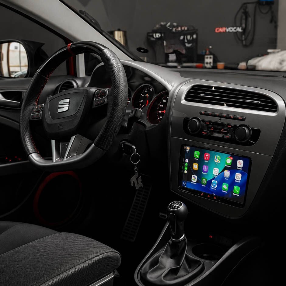 Seat Leon Android Multimedya Sistemi (2006-2012) CRV-4580SD Piano Black Çerçeve