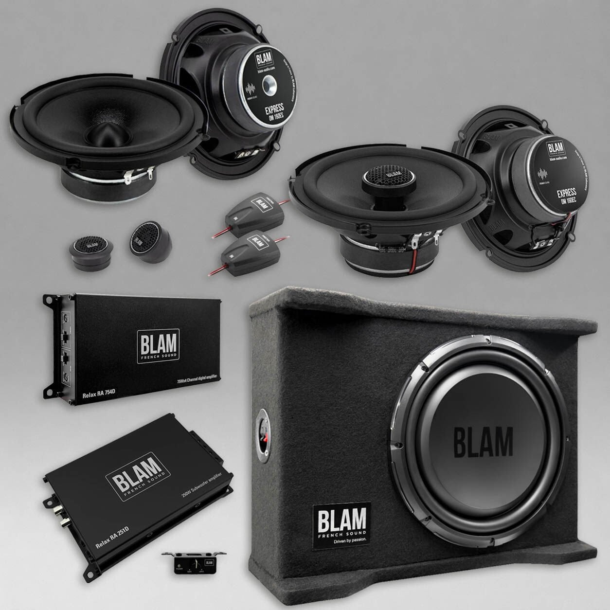 BLAM Ses Sistemi Paketi Kabinli Subwoofer