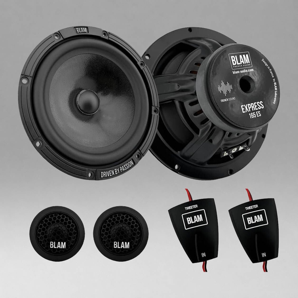 BLAM 5 Kanal Amfili Araç Ses Sistemi Paketi | Kabinli Subwoofer Dahil