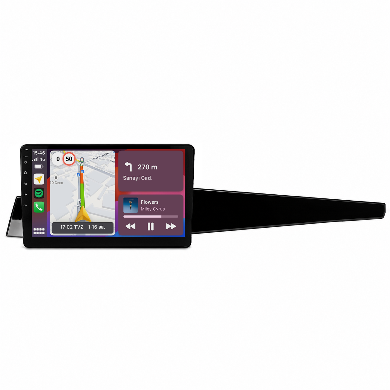 Renault Latitude Android Multimedya Sistemi CRV4966XP - Piano Black Çerçeve