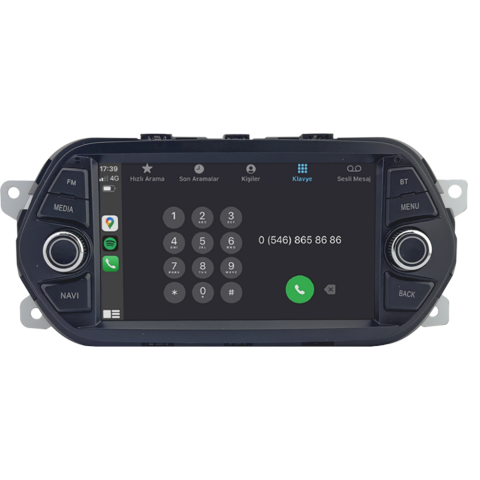 CRV-4101D Fiat Egea Android Multimedya Sistemi (2014-2025) | 4GB RAM 64GB Hafıza | 7” Ekran | CarPlay & Android Auto | Geri Görüş Kamerası