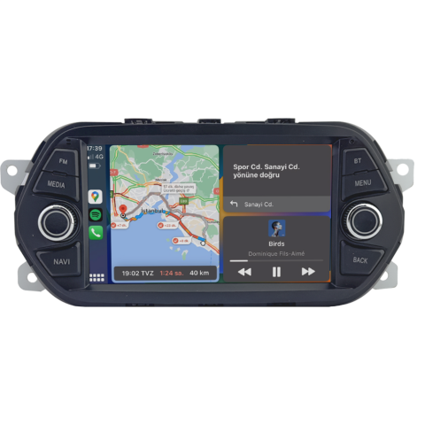 CRV-4101D Fiat Egea Android Multimedya Sistemi (2014-2025) | 4GB RAM 64GB Hafıza | 7” Ekran | CarPlay & Android Auto | Geri Görüş Kamerası