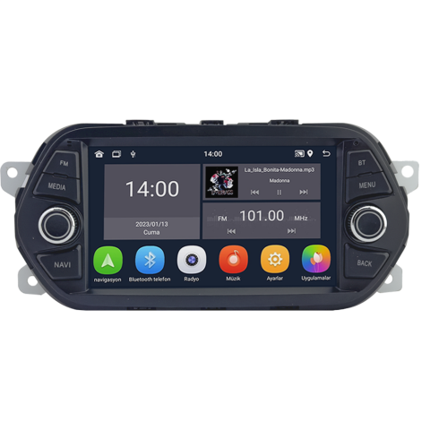 CRV-4101D Fiat Egea Android Multimedya Sistemi (2014-2025) | 4GB RAM 64GB Hafıza | 7” Ekran | CarPlay & Android Auto | Geri Görüş Kamerası