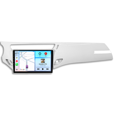 Citroen C3 Android Multimedya Sistemi (2010-2015) CRV-4968XD Piano White Çerçeve