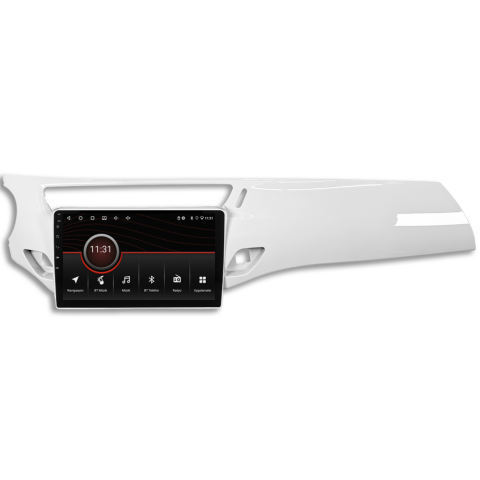 Citroen C3 Android Multimedya Sistemi (2010-2015) CRV-4968XR Piano White Çerçeve