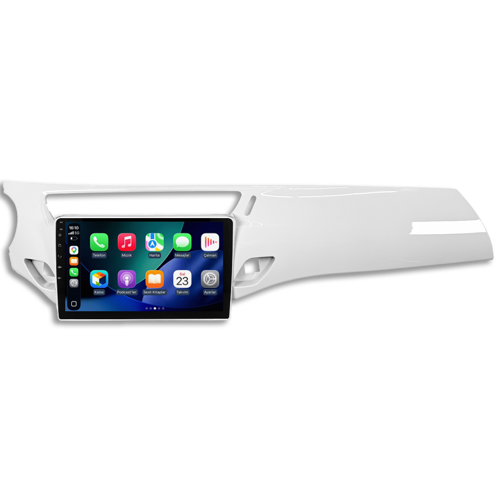 Citroen C3 Android Multimedya Sistemi (2010-2015) CRV-4968XA Piano White Çerçeve